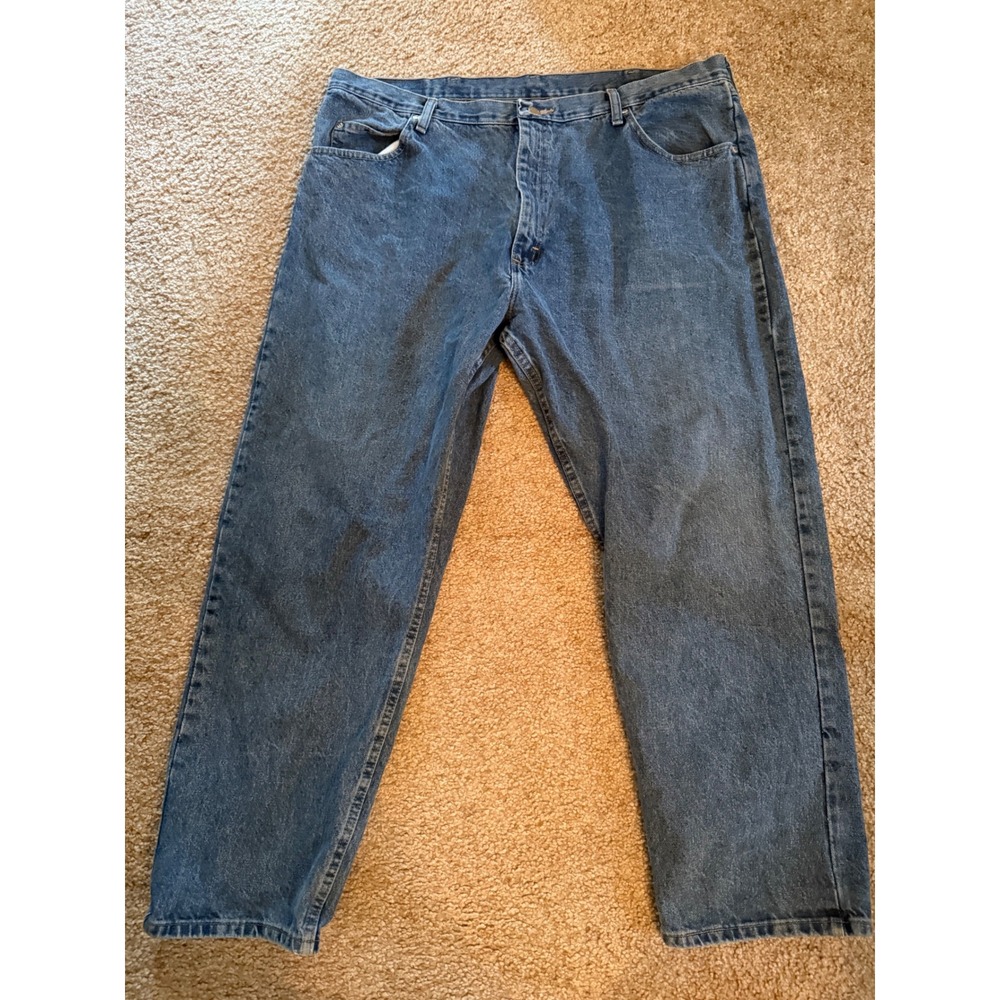 Wrangler Jeans Mens Relaxed‎ Fit Blue Denim Pants Size 42x30